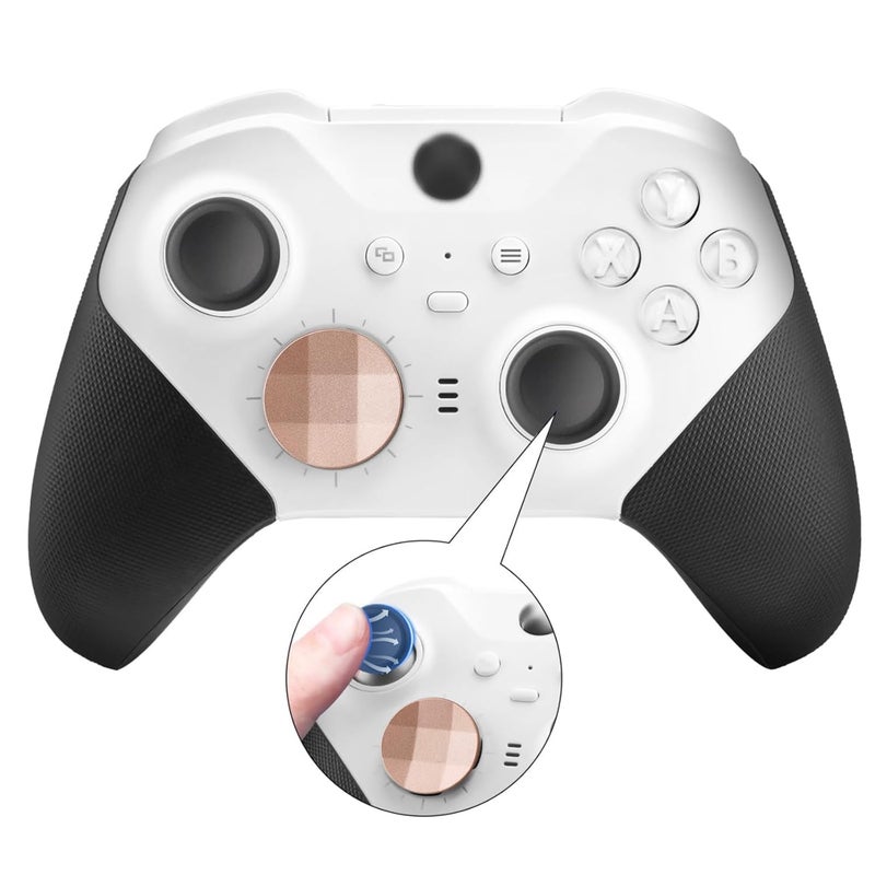 VANPARK Accessories for Xbox One Elite Series 2 Controller(Model 1797), Metal Thumbsticks Paddles Joysticks Replacement Parts Kits Compatible with Xbox Elite Wireless Controller Series 2 Core(Black&RosyGold) - Image 3